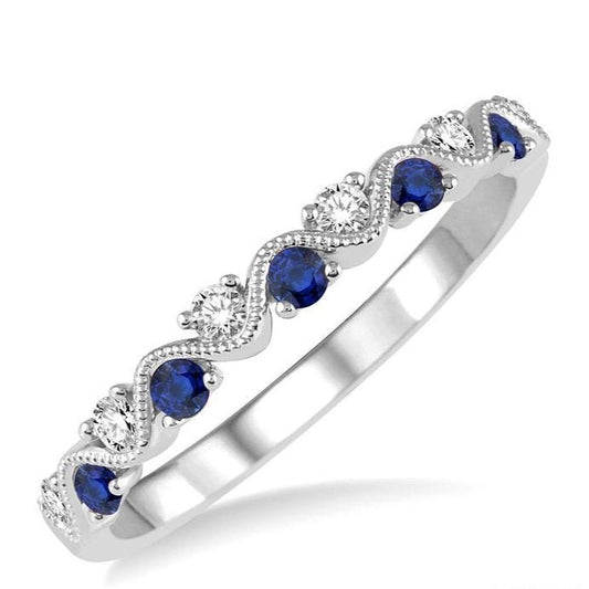 Parkplace Jewelers Alternate Gemstone & Diamond Band 46398PPFHSPWG