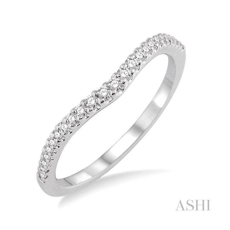 ASHI Diamond Wedding Band 14728PPFHWG-WB