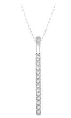 Parkplace Jewelers Vertical Bar Petite Diamond Fashion Pendant 623A8PPTSPDWG