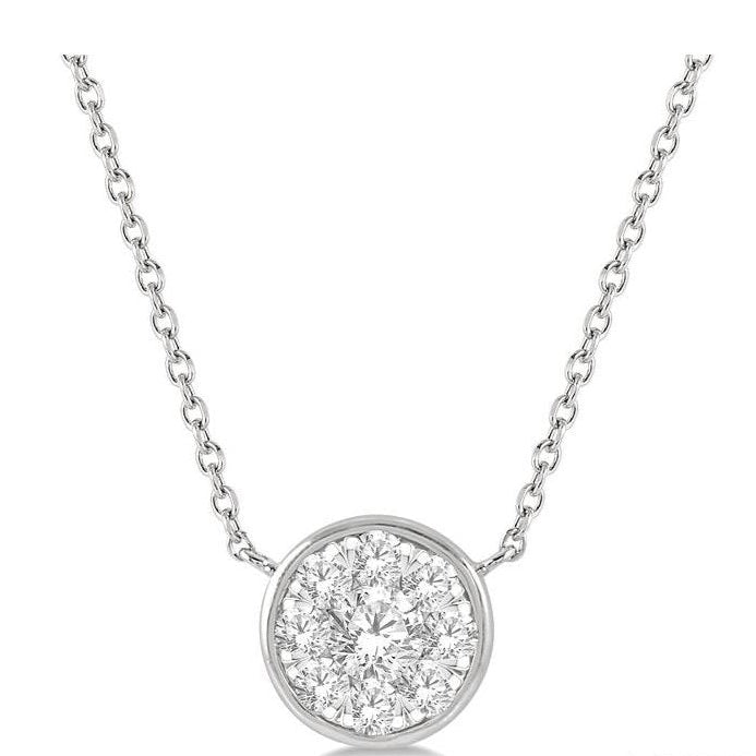 Parkplace Jewelers Round Shape Lovebright Essential Diamond Pendant 9977UPPFGNKWG