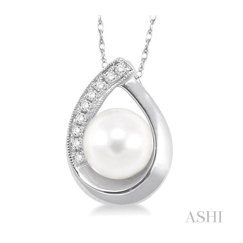 ASHI Pearl & Diamond Fashion Pendant 56669PPTXPDWG