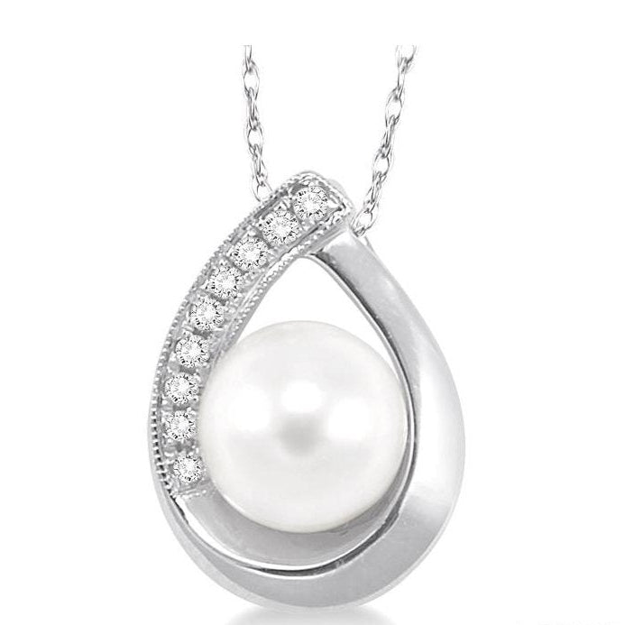 Parkplace Jewelers Pearl & Diamond Fashion Pendant 56669PPTXPDWG