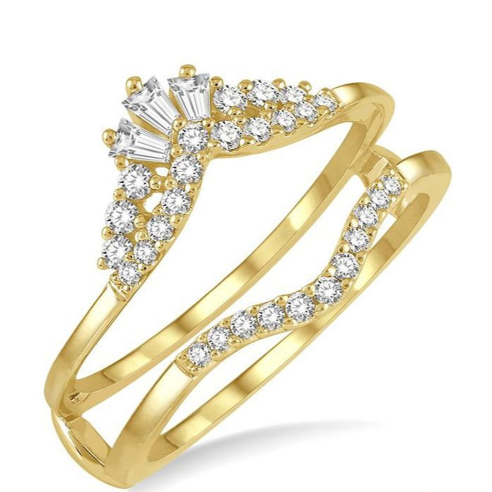 Parkplace Jewelers Chevron Baguette Diamond Insert Ring 29725PPFHYG