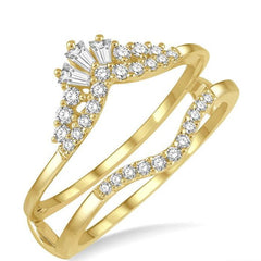 Parkplace Jewelers Chevron Baguette Diamond Insert Ring 29725PPFHYG