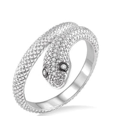 Parkplace Jewelers Silver Snake Diamond Fashion Ring 87119PPSSSLRG