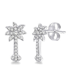 Parkplace Jewelers Palm Tree Diamond Fashion Earrings 63716PPFXERWG