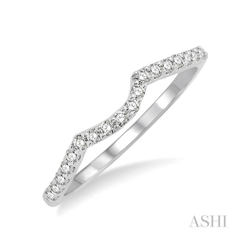ASHI Diamond Wedding Band 19137PPFHWG-WB