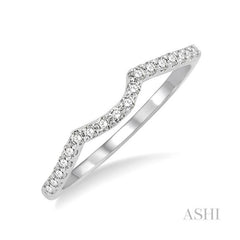 ASHI Diamond Wedding Band 19137PPFHWG-WB