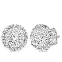 Parkplace Jewelers Round Shape Halo Lovebright Essential Diamond Earrings 94910PPFVERWG-4.00