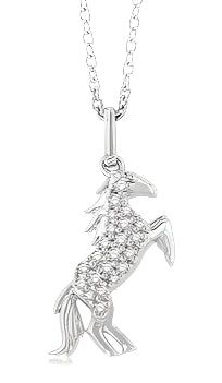 Parkplace Jewelers Horse Petite Diamond Fashion Pendant 645J8PPTSPDWG