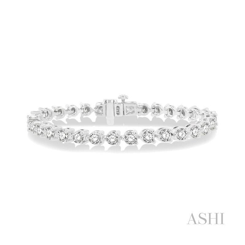 ASHI Diamond Tennis Bracelet 7072MPPFGWG