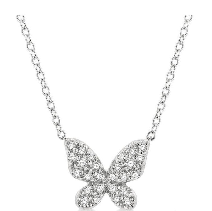 Parkplace Jewelers Butterfly Petite Diamond Fashion Pendant 641A8PPTSPDWG