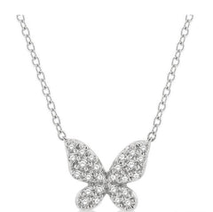 Parkplace Jewelers Butterfly Petite Diamond Fashion Pendant 641A8PPTSPDWG