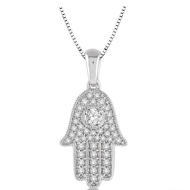 Parkplace Jewelers Hamsa Diamond Pendant 682B4PPFHPDWG