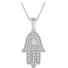 Parkplace Jewelers Hamsa Diamond Pendant 682B4PPFHPDWG