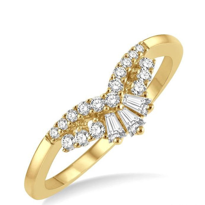 Parkplace Jewelers Chevron Baguette Diamond Wedding Band 30516PPFHYG