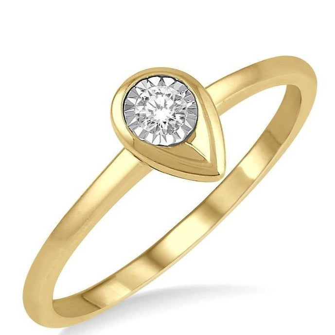 Parkplace Jewelers Stackable Pear Shape Diamond Promise Ring 11439PPTXYG