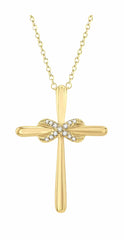 Parkplace Jewelers Infinity Cross Petite Diamond Pendant 957B9PPTSPDYG