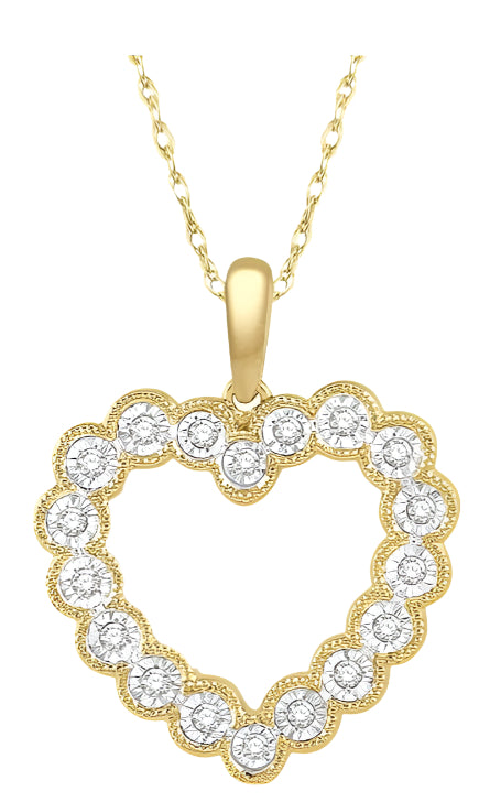 Parkplace Jewelers Heart Shape Diamond Pendant 98228PPTSPDYG