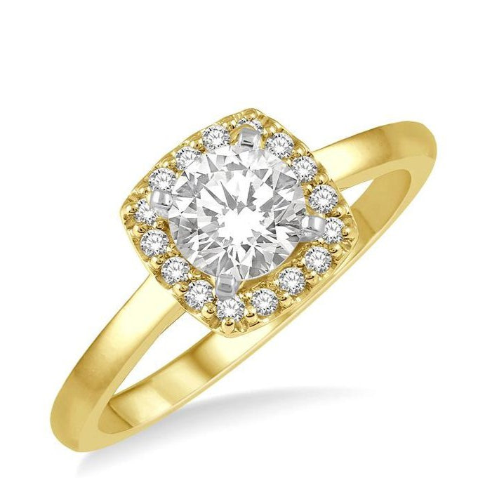 Parkplace Jewelers Round Shape Halo Diamond Engagement Ring 258L5PPFHYW-LE-RD