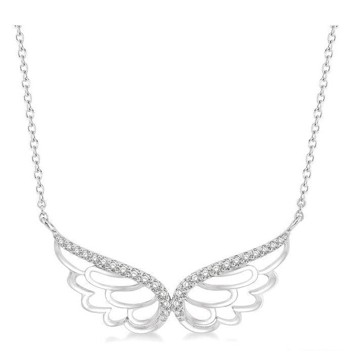 Parkplace Jewelers Angel Wings Diamond Necklace 993F0PPTSNKWG