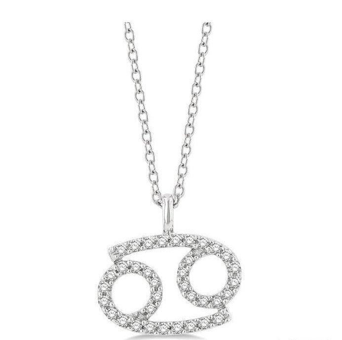 Parkplace Jewelers Cancer Zodiac Diamond Pendant 635Y8PPTSPDWG-CANC
