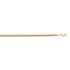 Two-tone Gold Polished Ladies Fancy Bracelets & Bangles Bracelet