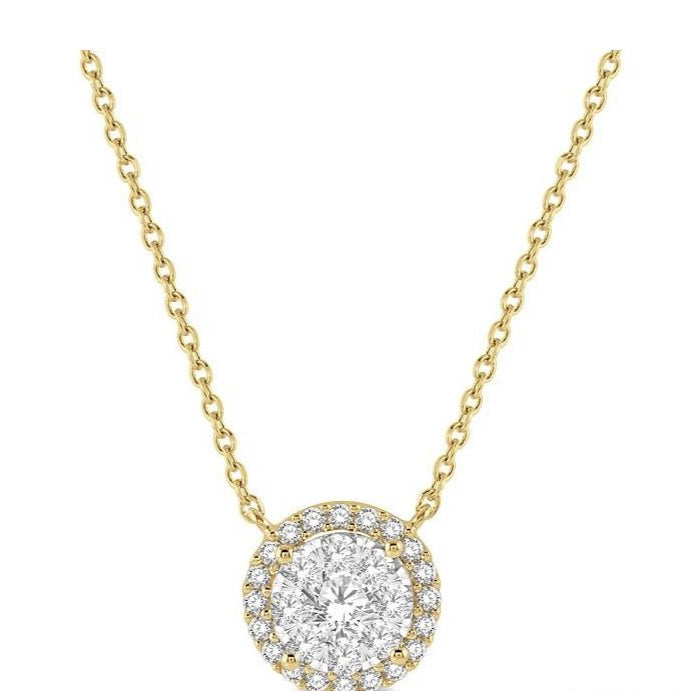 Parkplace Jewelers Round Shape Halo Lovebright Essential Diamond Pendant 9965HPPFVNKYW