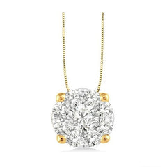 Parkplace Jewelers Round Shape Lovebright Essential Diamond Solitaire Pendant 91755PPFVPDYW