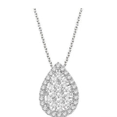 Parkplace Jewelers Pear Shape Halo Lovebright Essential Diamond Pendant 917B2PPFVPDWG