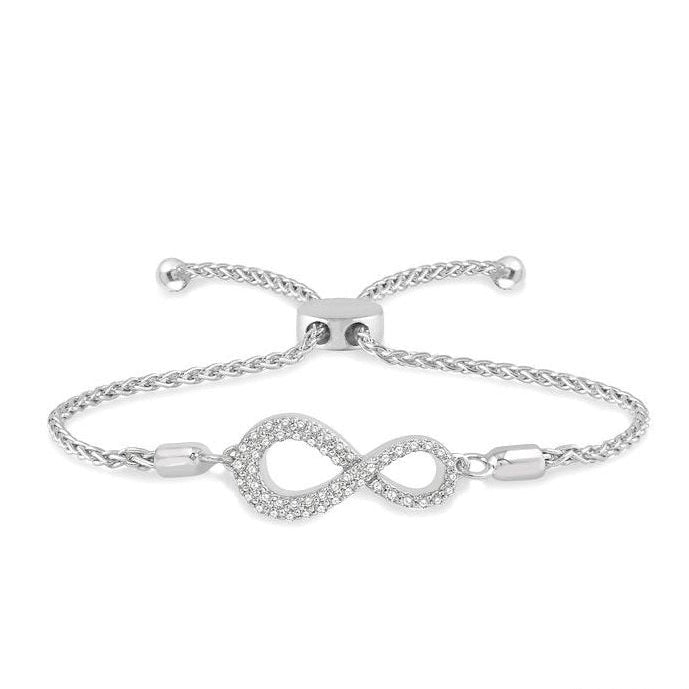 Parkplace Jewelers Infinity Diamond Lariat Bracelet 740BQPPFHWG