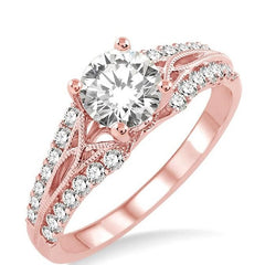 Parkplace Jewelers Round Shape Semi-Mount Diamond Engagement Ring 14604PPFHPG-SM