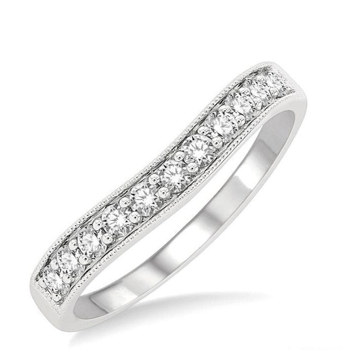 Parkplace Jewelers Curved Diamond Wedding Band 30365PPFGWG