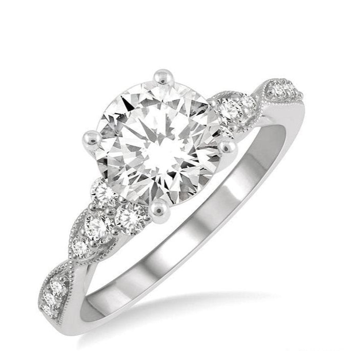 Parkplace Jewelers Round Shape Semi-Mount Diamond Engagement Ring 256L6PPFVWG-SM