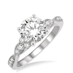 Parkplace Jewelers Round Shape Semi-Mount Diamond Engagement Ring 256L6PPFVWG-SM