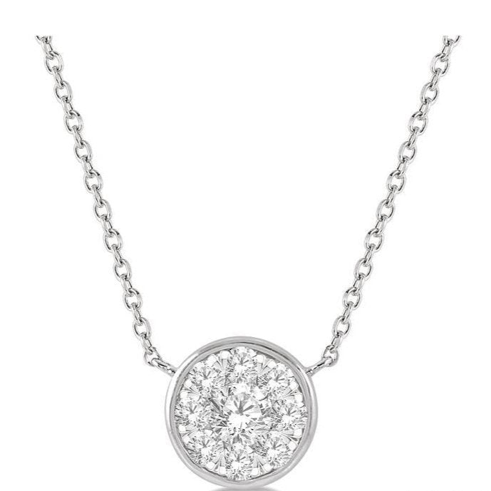 Parkplace Jewelers Round Shape Lovebright Essential Diamond Pendant 9977UPPFHNKWG