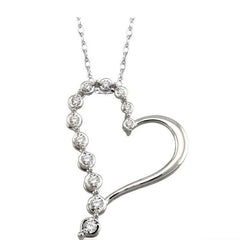 Parkplace Jewelers Heart Shape Half Journey Diamond Fashion Pendant 93628PPTXPDWG