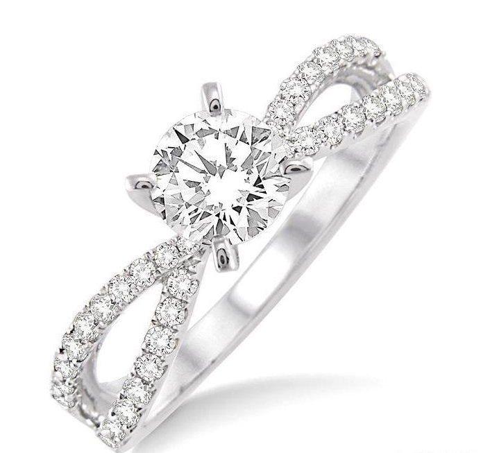 Parkplace Jewelers Round Shape Semi-Mount Diamond Engagement Ring 22735PPFVWG-SM