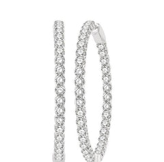 Parkplace Jewelers Inside-Out Diamond Hoop Earrings 628C0PPFGERWG-7.00