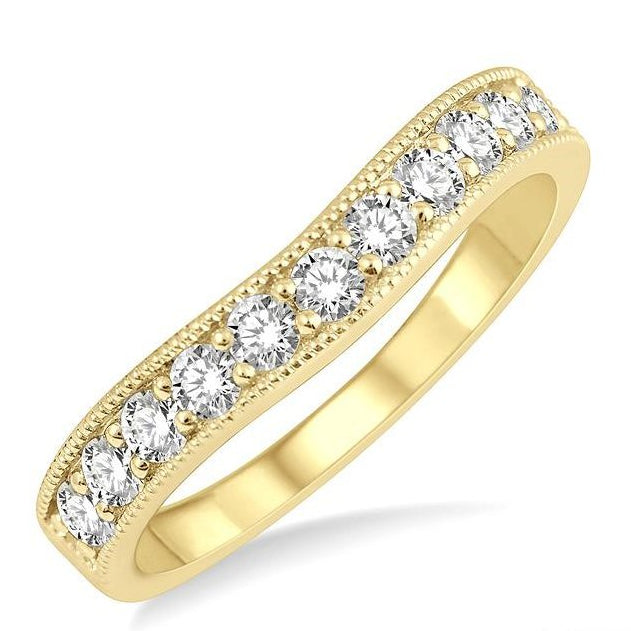 Parkplace Jewelers Curved Diamond Wedding Band 30363PPFGYG