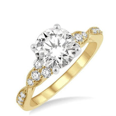 Parkplace Jewelers Round Shape Semi-Mount Diamond Engagement Ring 256L6PPFVYW-SM