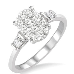 Parkplace Jewelers Oval Shape Lovebright Diamond Engagement Ring 151F3PPFHWG