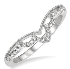 Parkplace Jewelers Chevron Diamond Wedding Band 301E8PPFHWG