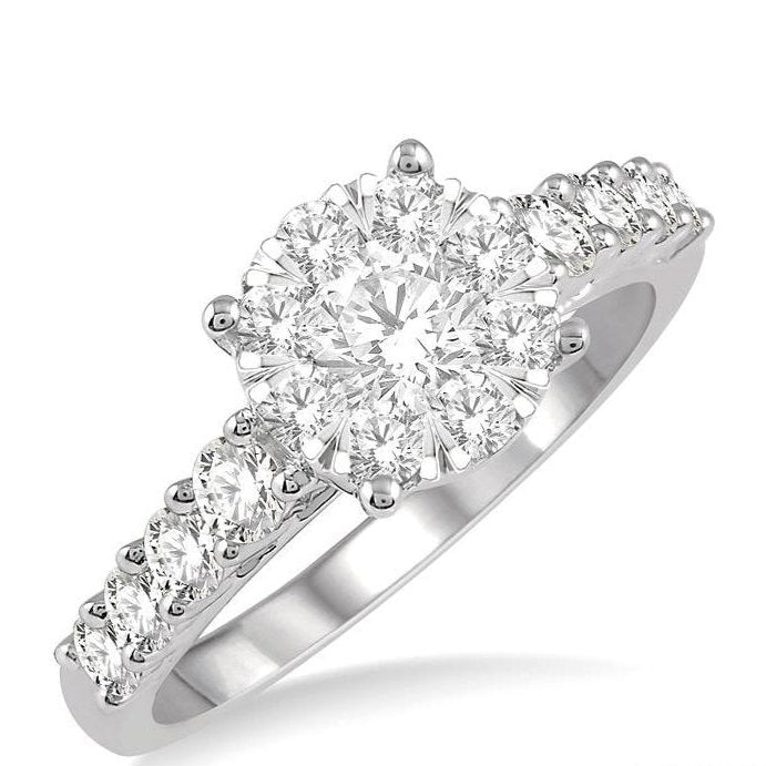 Parkplace Jewelers Round Shape Lovebright Essential Diamond Engagement Ring 140D0PPFVWG-1.10