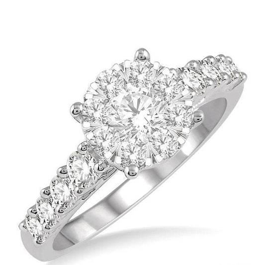 Parkplace Jewelers Round Shape Lovebright Essential Diamond Engagement Ring 140D0PPFVWG-1.10