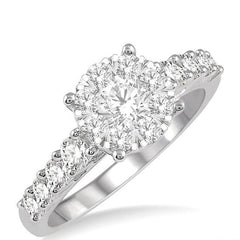 Parkplace Jewelers Round Shape Lovebright Essential Diamond Engagement Ring 140D0PPFVWG-1.10