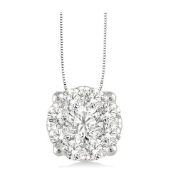 Parkplace Jewelers Round Shape Lovebright Essential Diamond Solitaire Pendant 91753PPFVPDWG