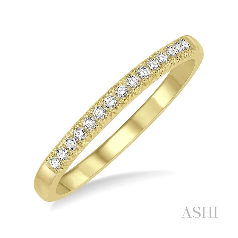 ASHI Diamond Wedding Band 33328PPFGYG