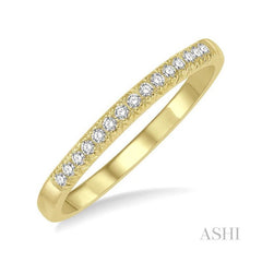 ASHI Diamond Wedding Band 33328PPFGYG