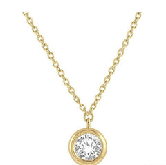 Parkplace Jewelers Round Shape Bezel Set Diamond Pendant 99870PPFGNKYG